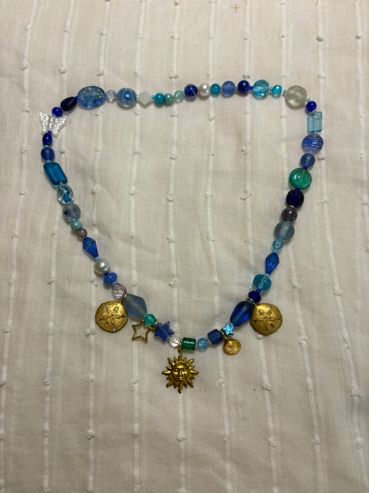 Ocean Stretchy Charm Necklace