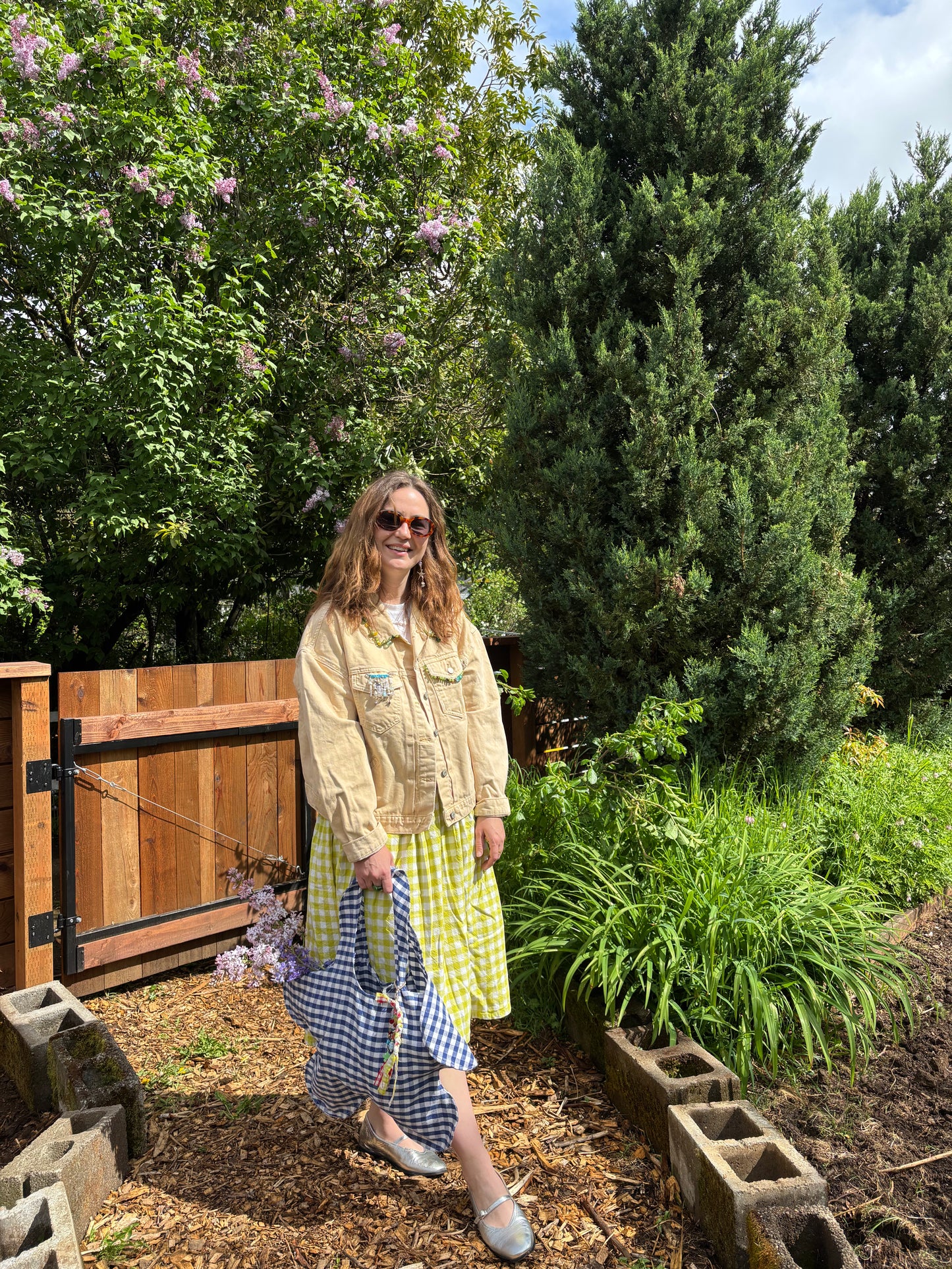 Bead Embellished Yellow Jacket