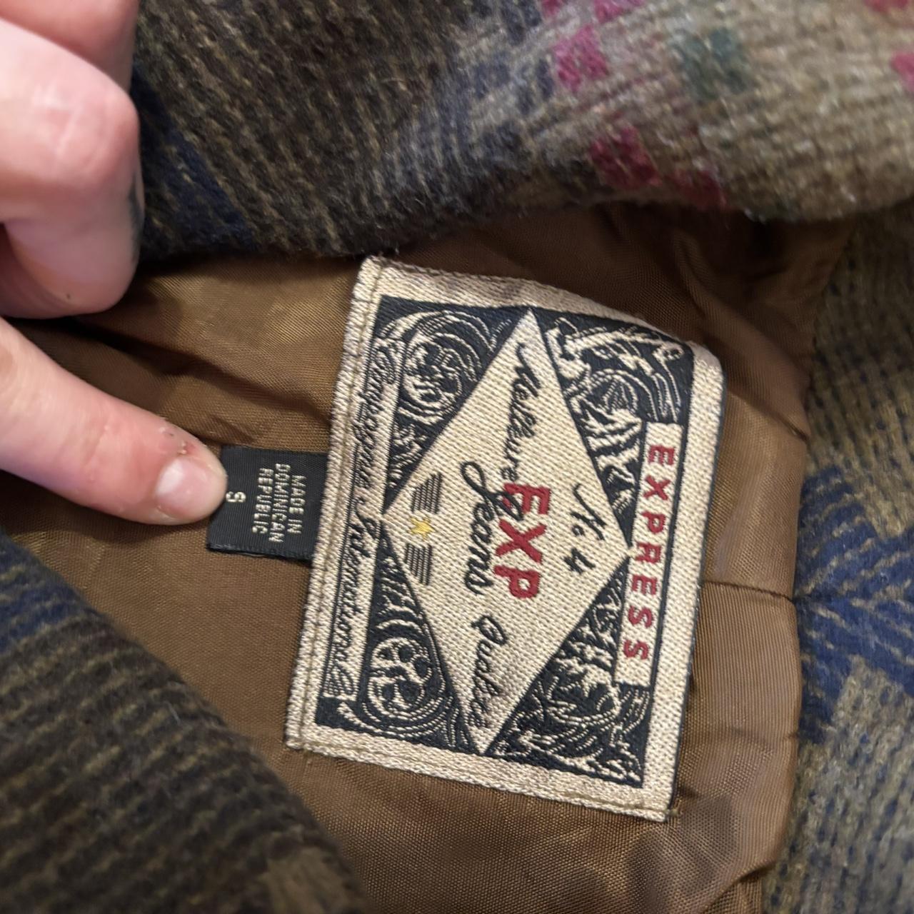 Vintage brown patterned blazer