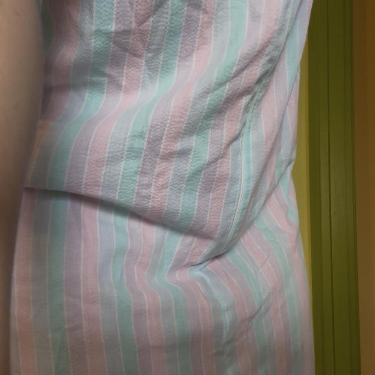 striped house dress