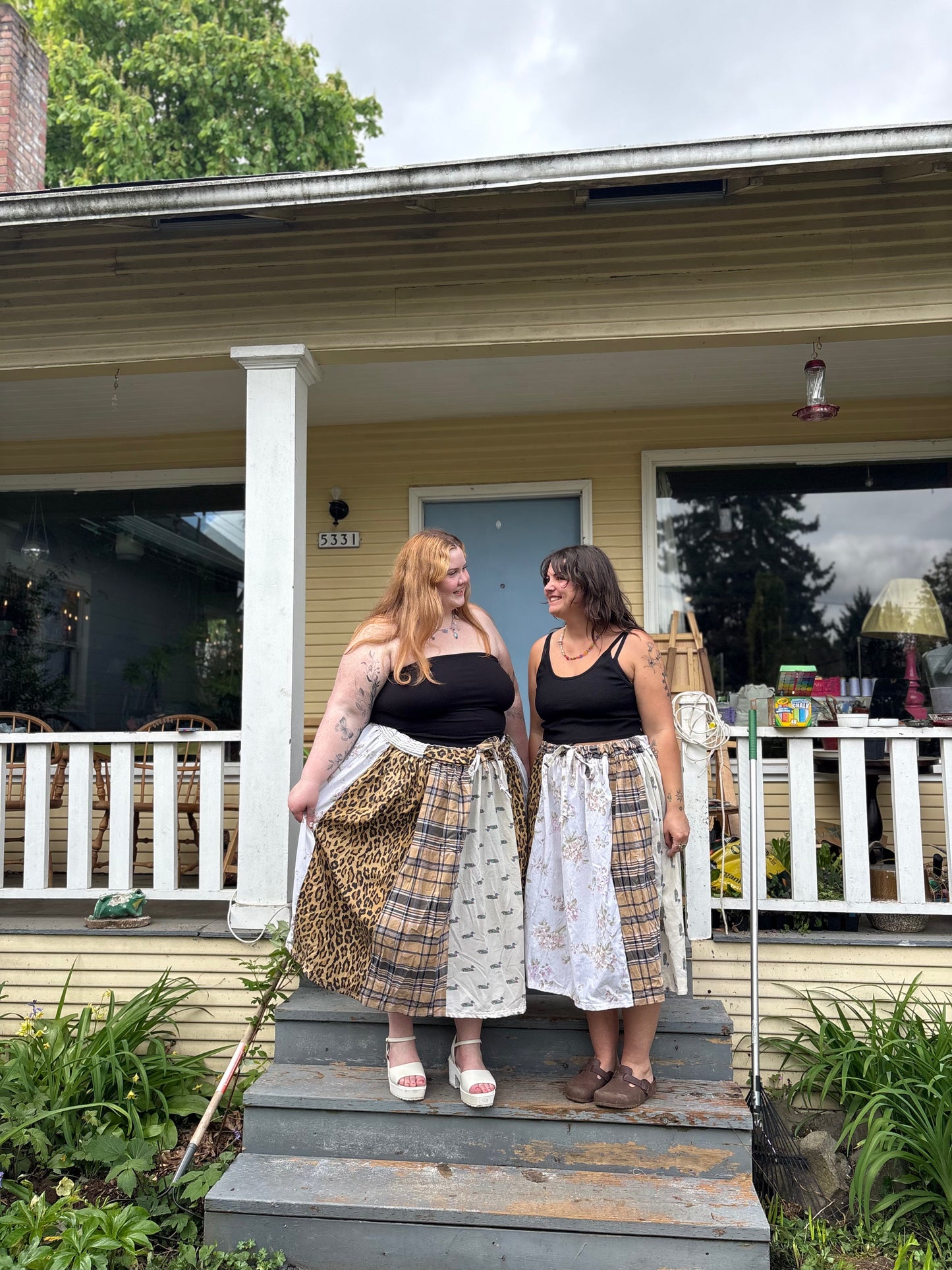 Adjustable Patchwork Skirt