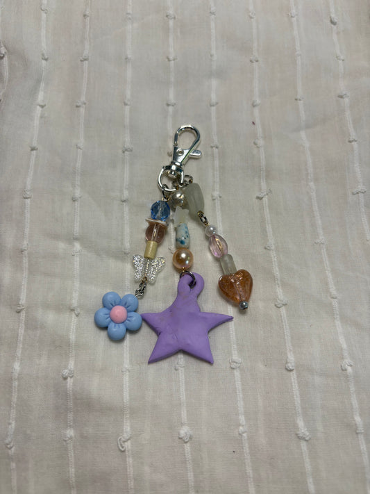 Lavender Star Bag Charm