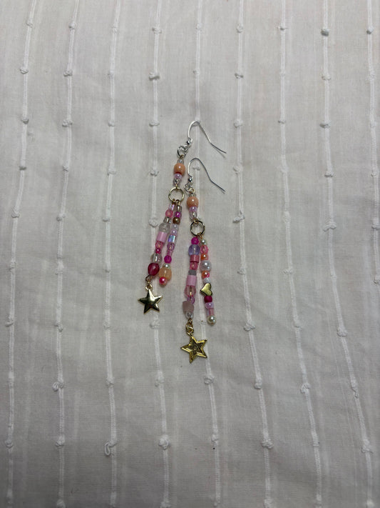 Pinky Charm Earrings
