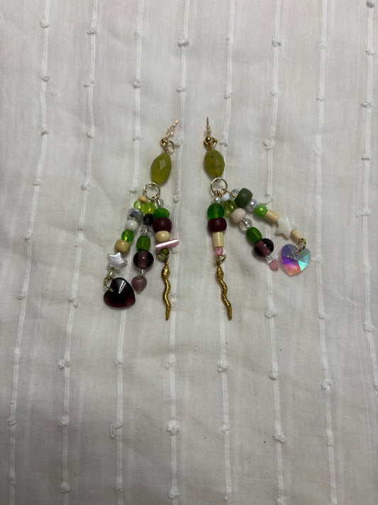 Snake! Charm Earrings