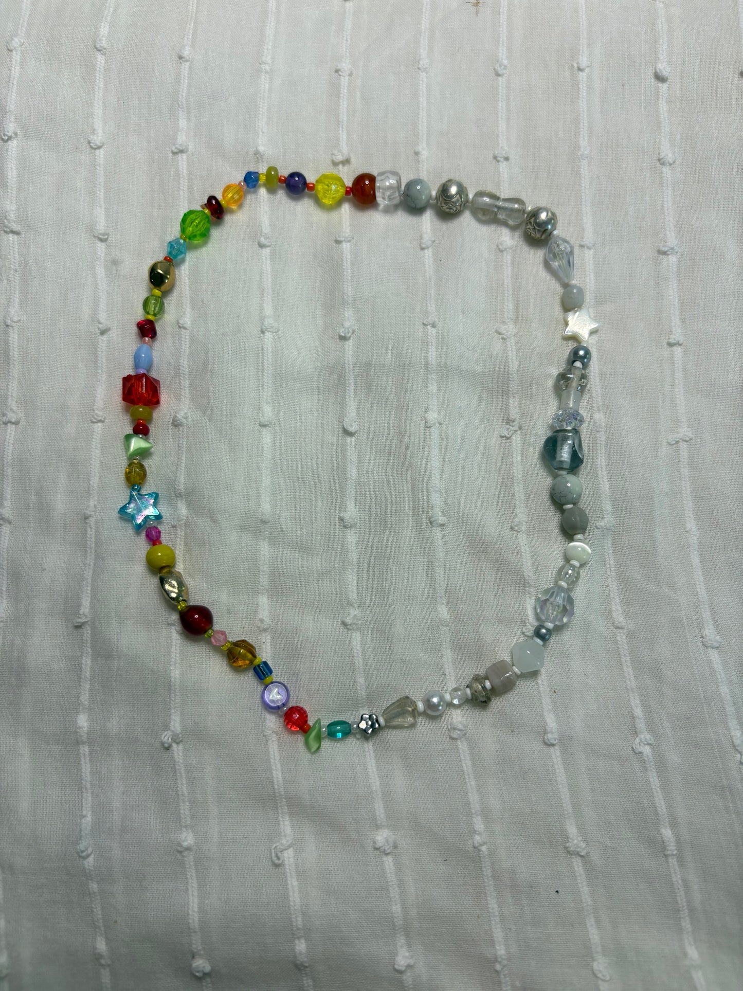 Half and Half Stretchy Necklace (16")