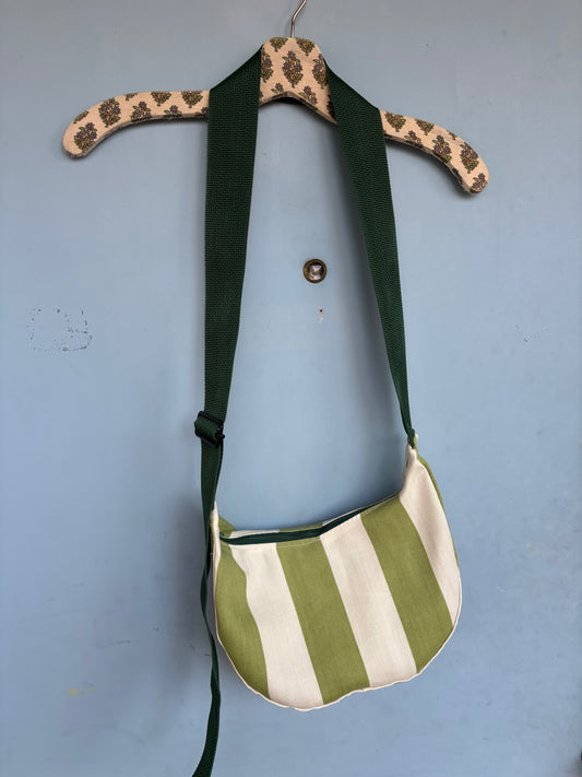 Striped - Handmade Crescent Bag