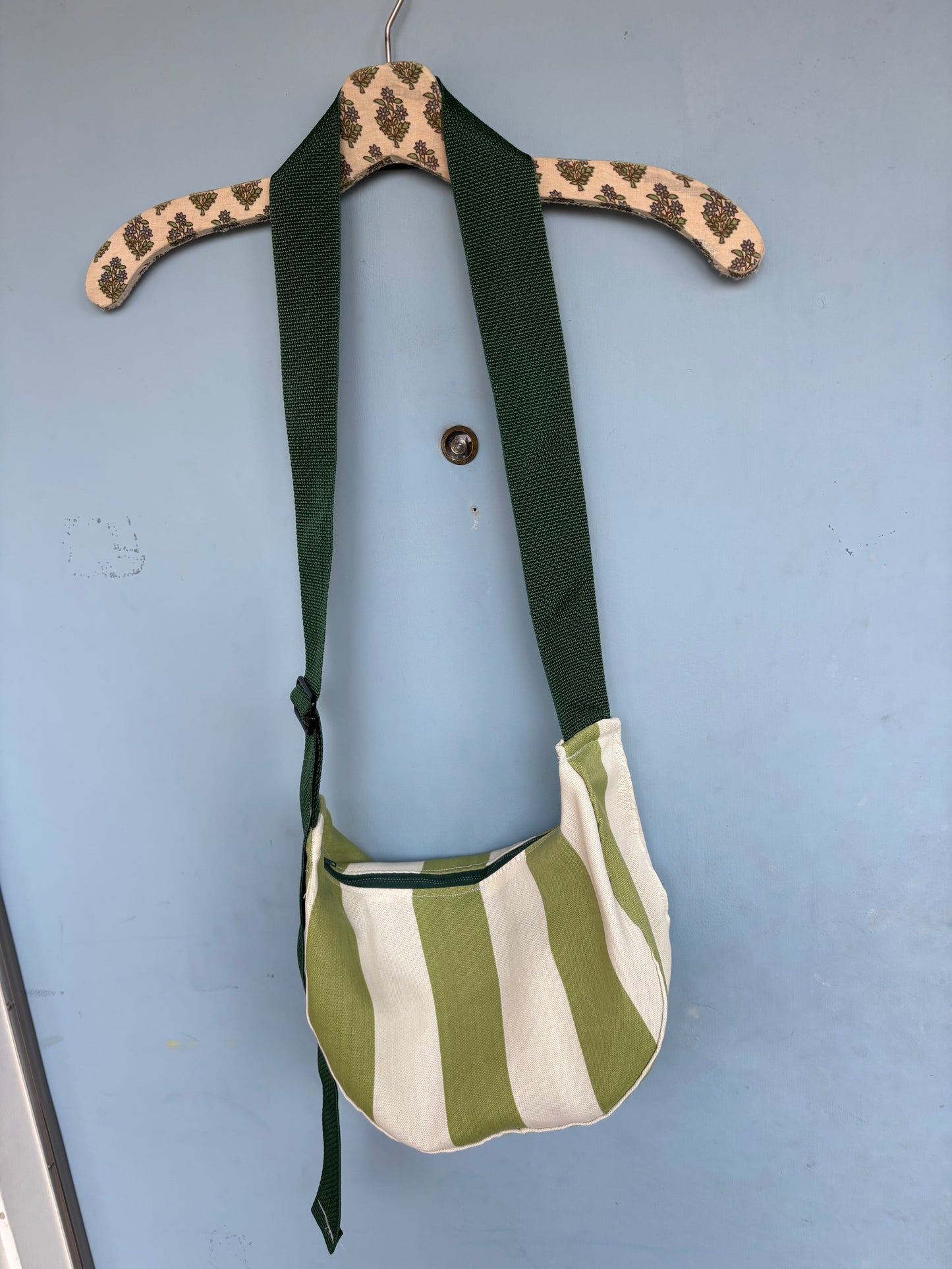 Striped - Handmade Crescent Bag