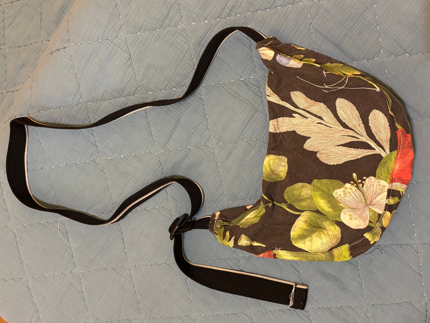 Botanical - Handmade Crescent Bag