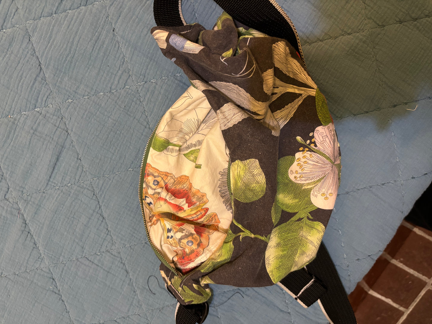 Botanical - Handmade Crescent Bag