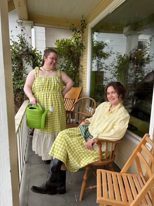 Green Gingham Sundress