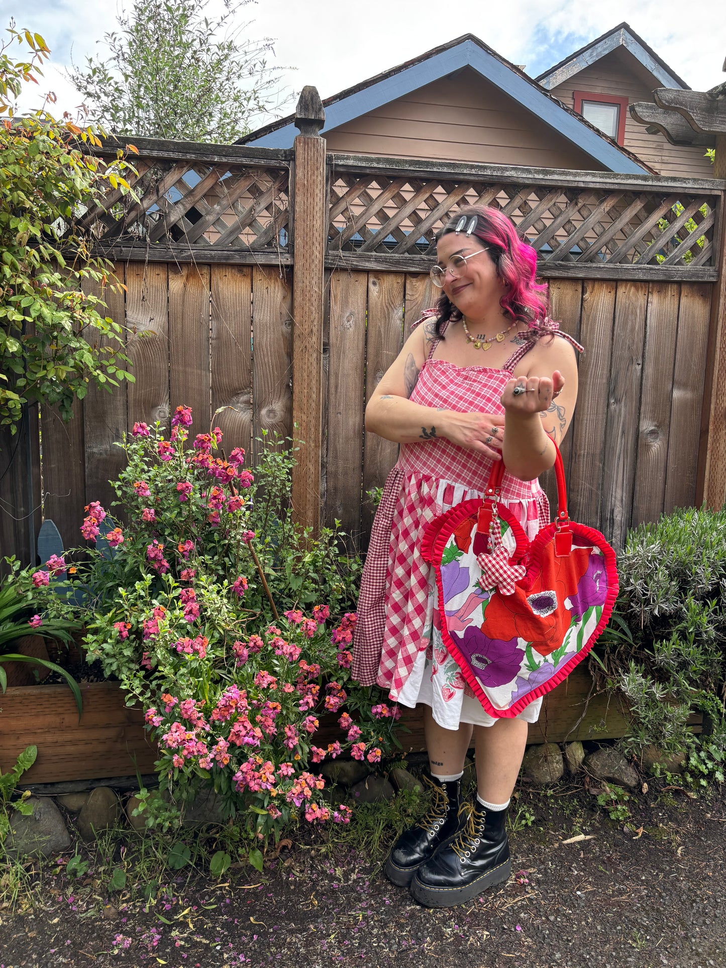 Poppy Heart Tote