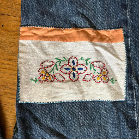patched levis