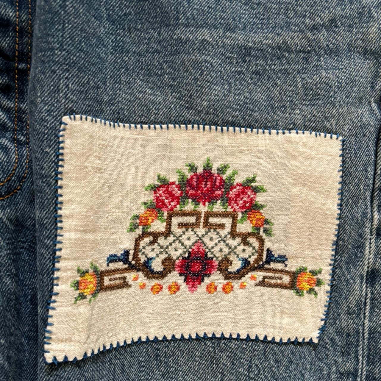 vintage embroidery levis