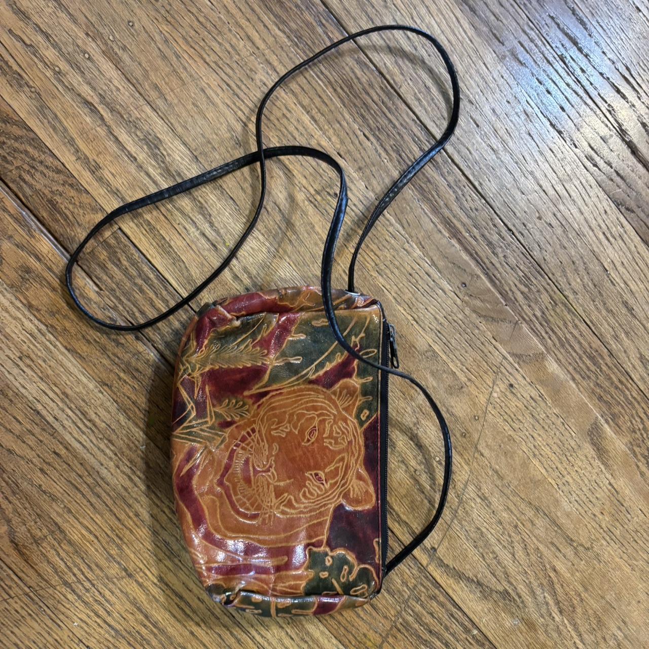 leather tiger bag