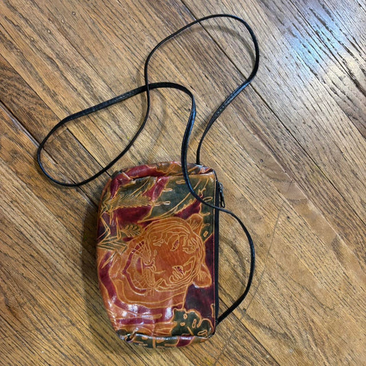 leather tiger bag