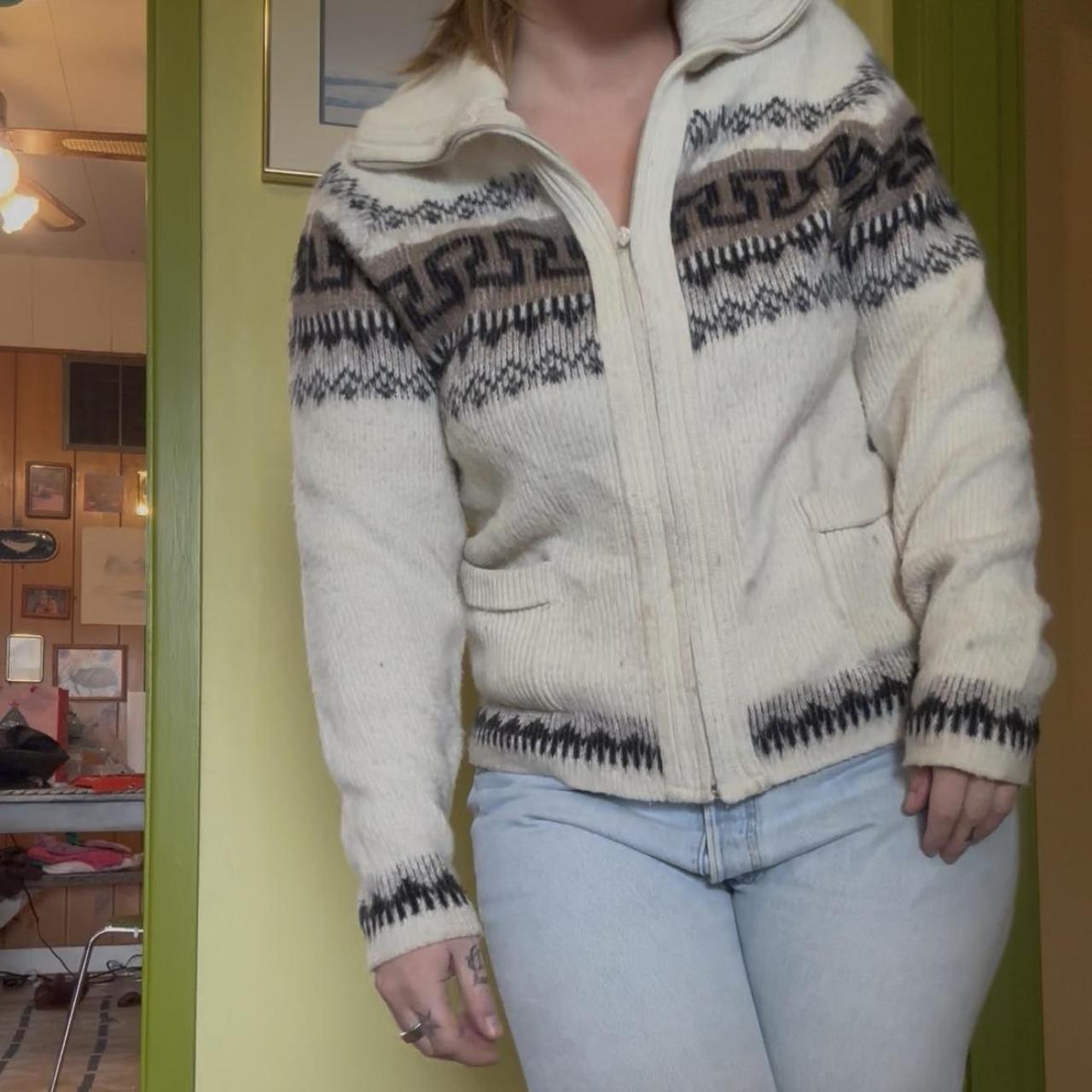 wool zip up