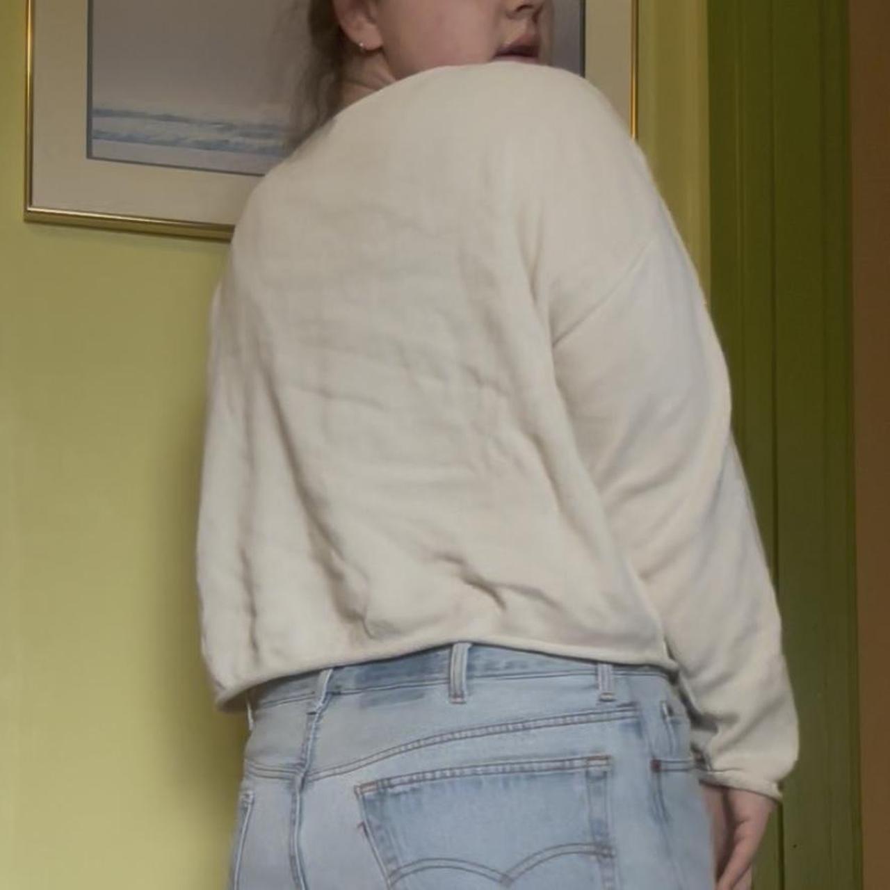 cream cardigan