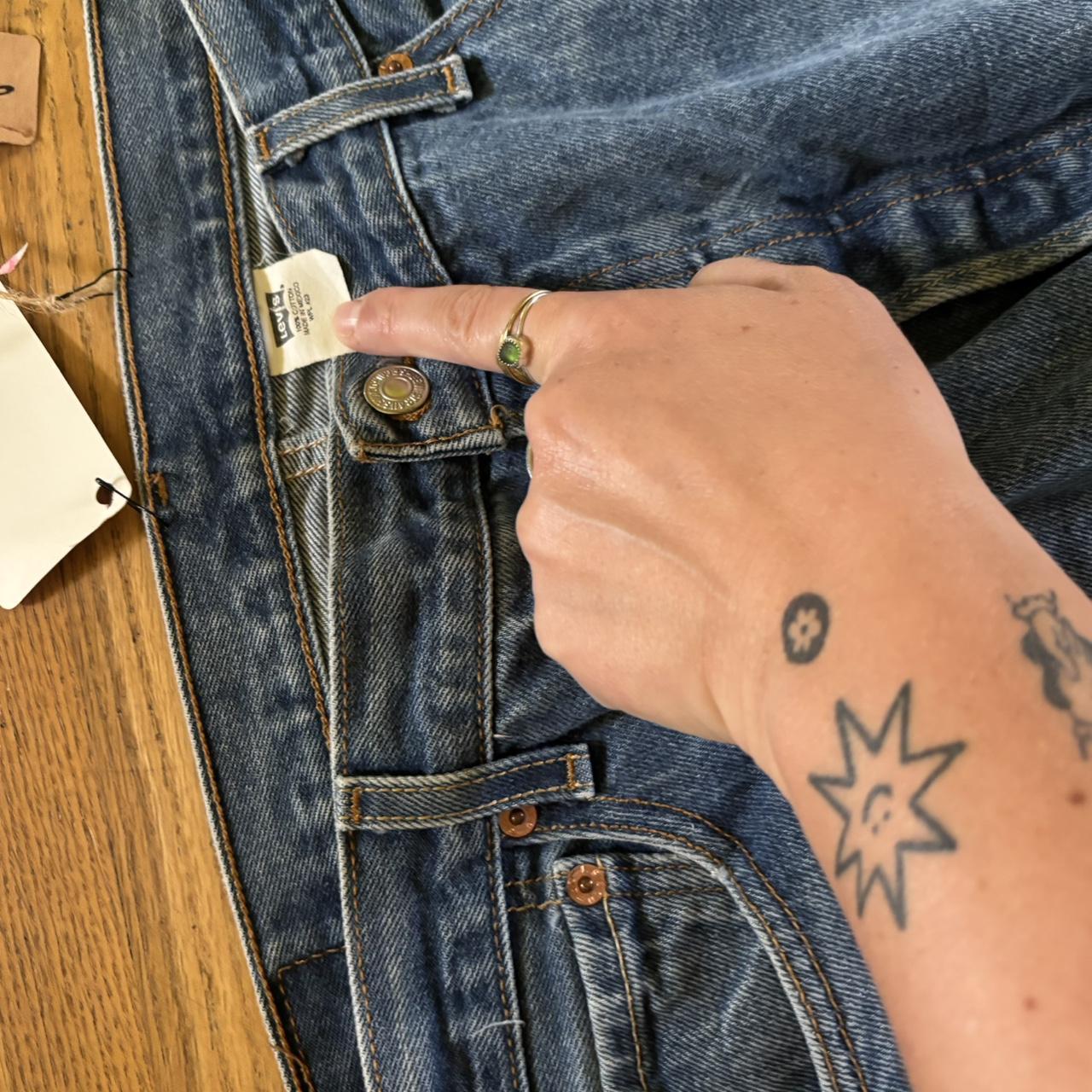 vintage embroidery levis