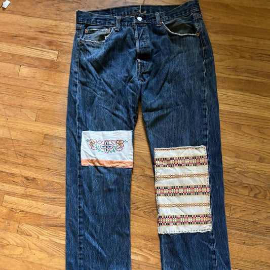 patched levis
