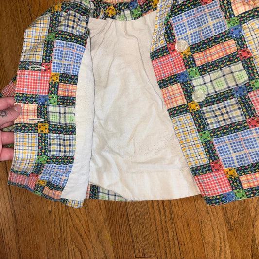 Vintage kids quilt coat