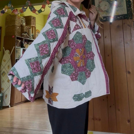 purple/gold - quilt coat